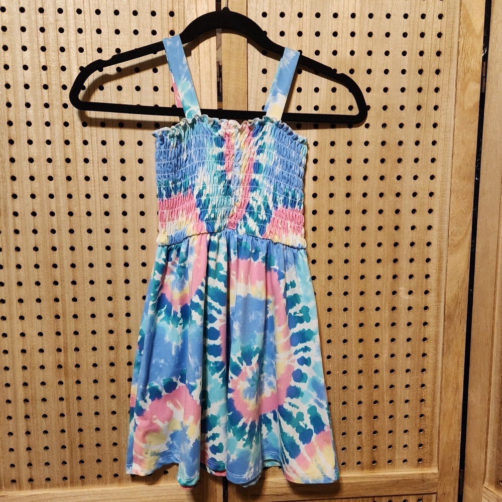 Girls ZUNIE Tie/Dye Summer‎ Dress Size Small Light Weight Fun Colorful